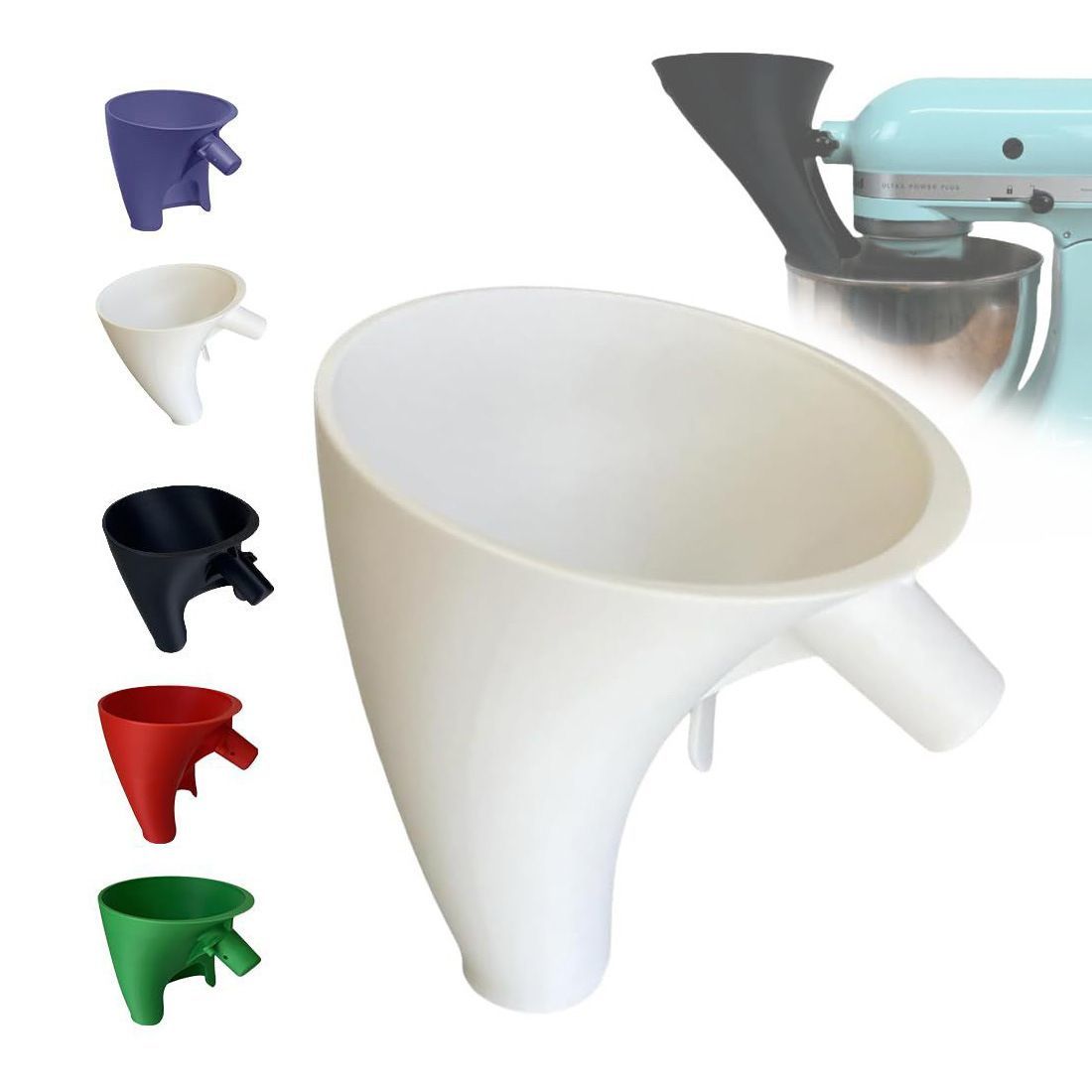 Flour Hopper Vertical Mixer - Large Red