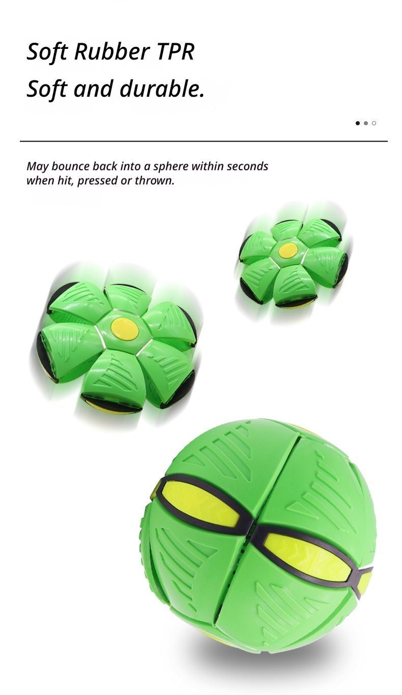 Frisbee Deformation Ball - green + 6 Light Version×5