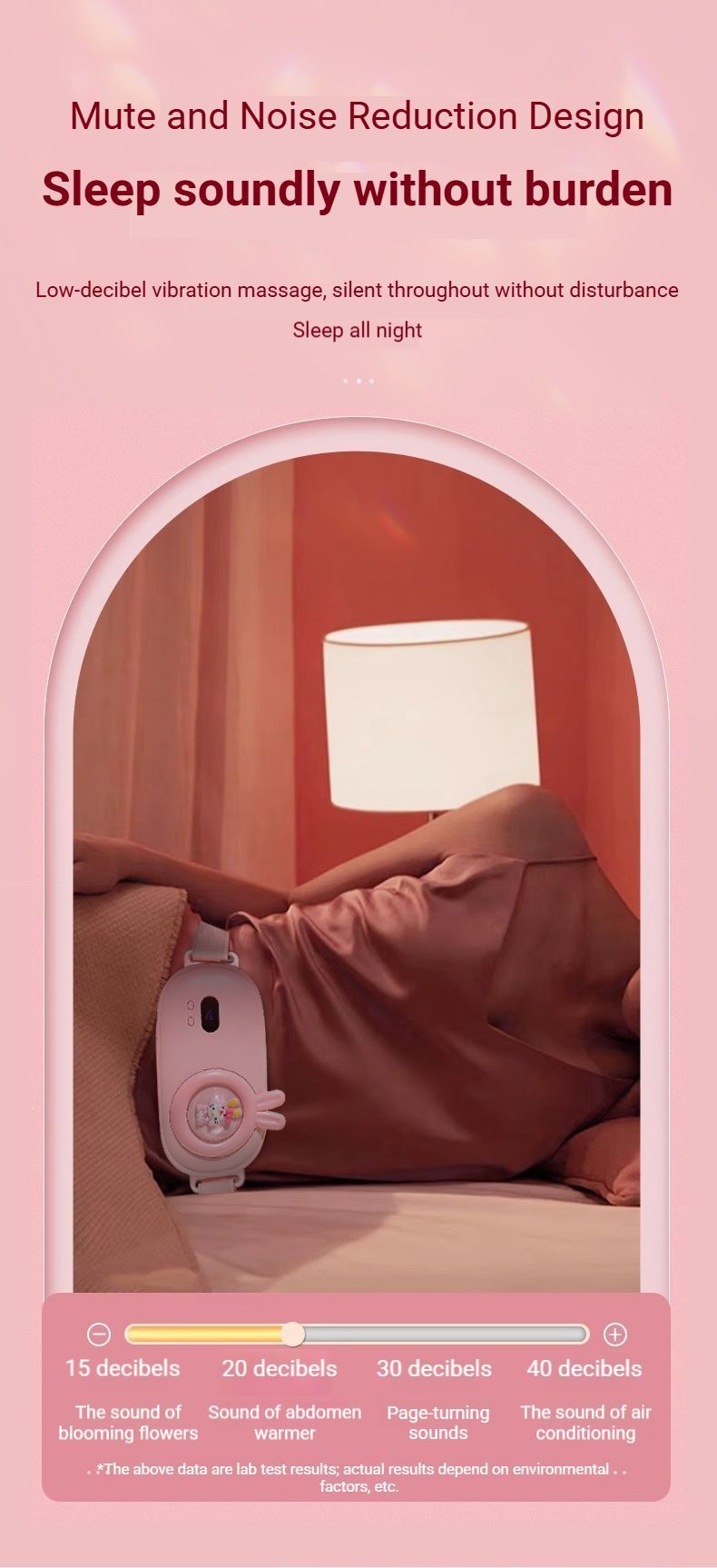 Heated Period Relief Waist Belt Pink Cute Baby