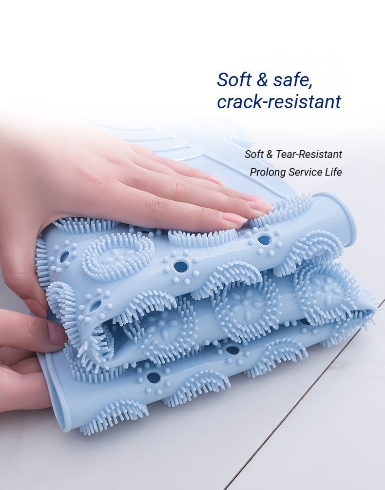 Ivory Round Non-Slip Massage Bath Mat 55×55cm