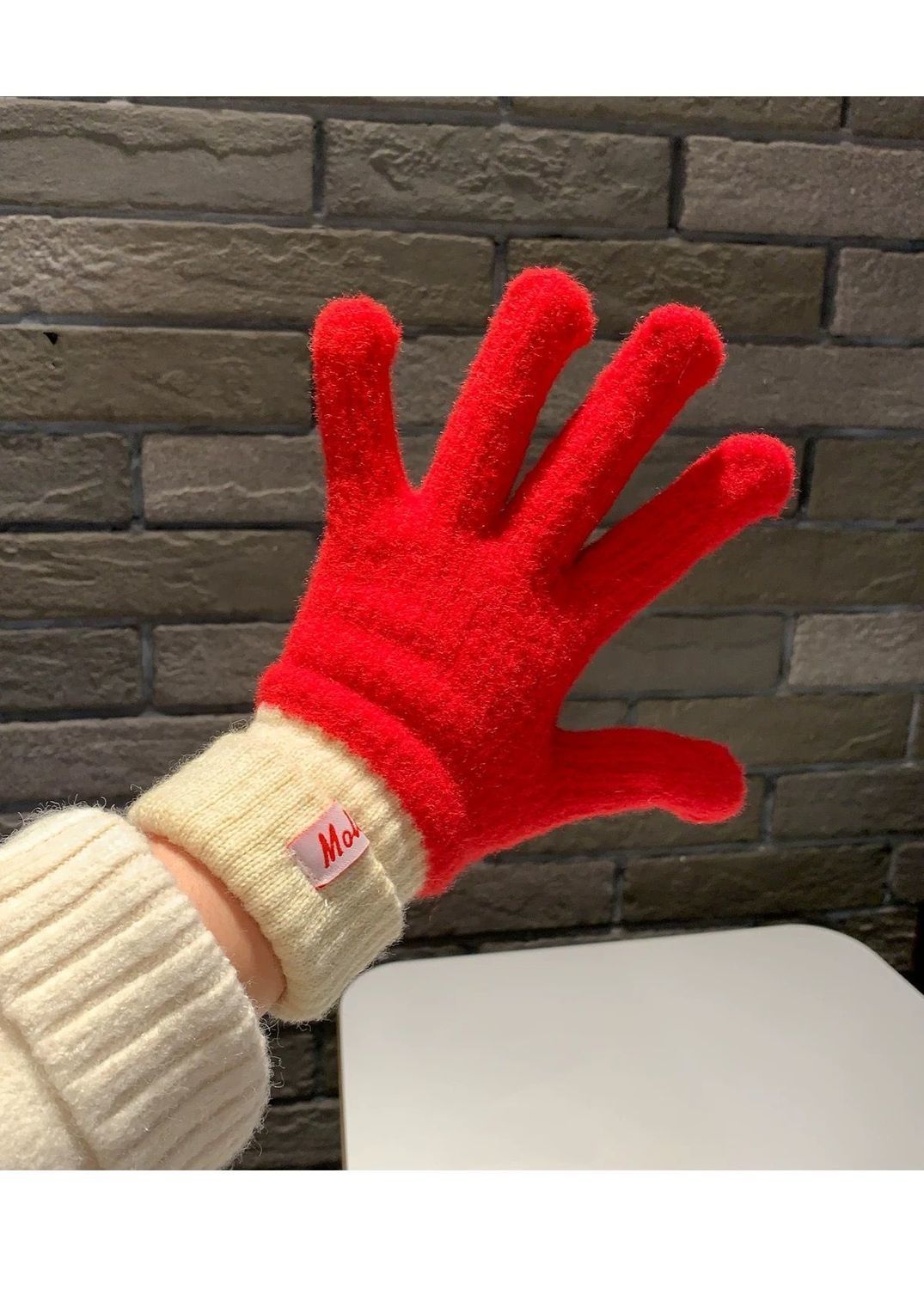 Knit Gloves Black