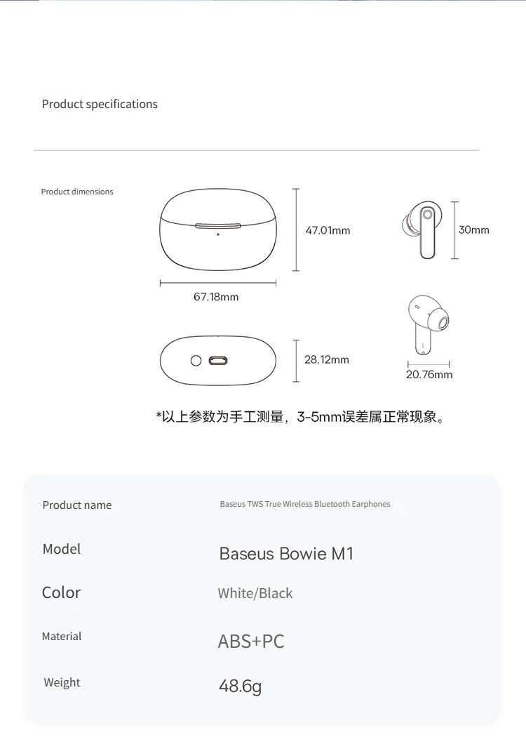 M1 Bluetooth headset-Black