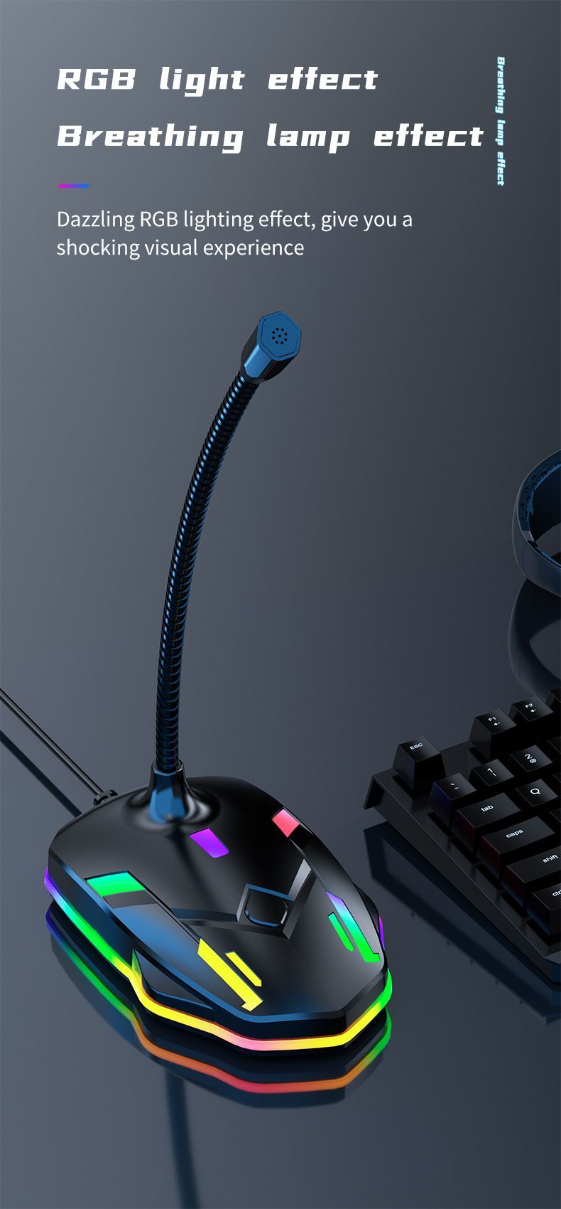 M9 Computer Noise Cancelling Microphone Black