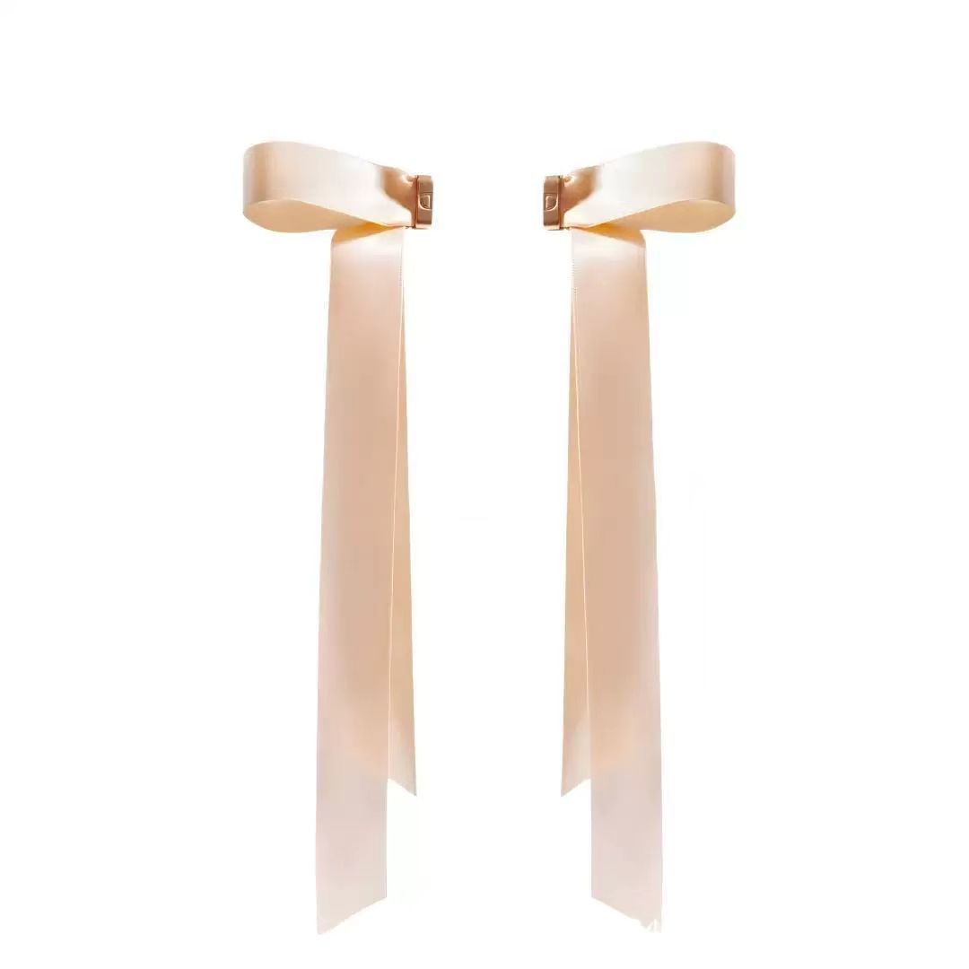 Magnetic Bow Hair Claw Clip Pink