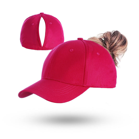 Magnetic Ponytail Cap Magenta