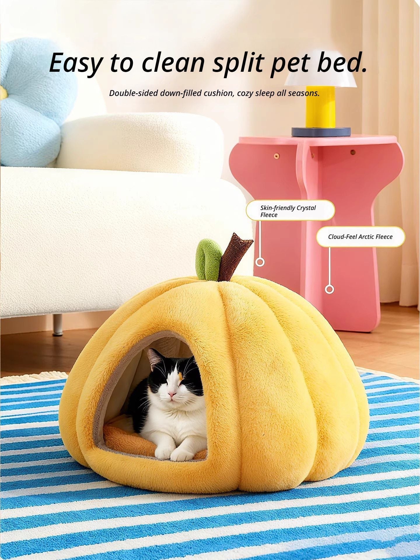orange Pumpkin Short Plush Version L