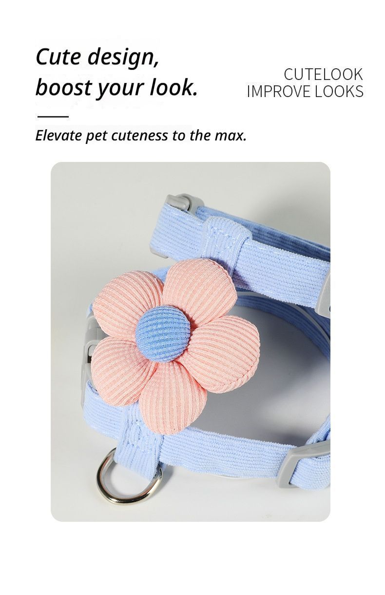 Pet Harness-pink+1.2m Leash+Size M