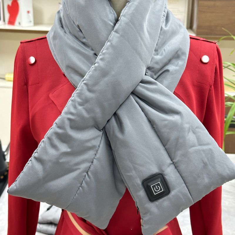 Rechargeable Thickened Heated Scarf Black