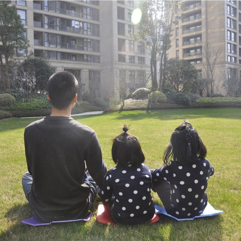 Folding picnic mat-Blue