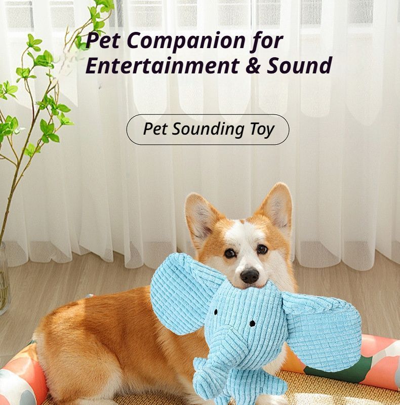 Squeaky White Goat and Squeaky Brown Puppy 2-Pack