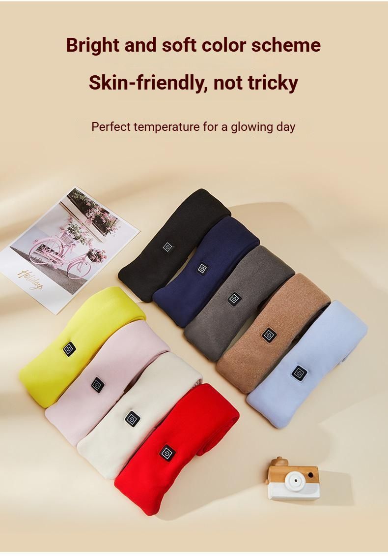 USB Rechargeable Graphene Heated Neck Warmer Pink
