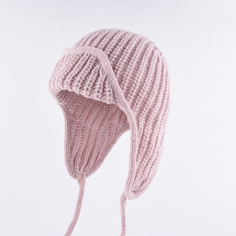 Women Plain Aviator Hat with Earflaps Yellow