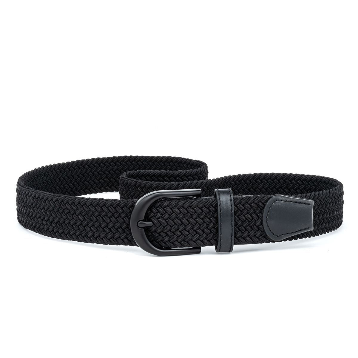 Men's Woven Belt Brown 01