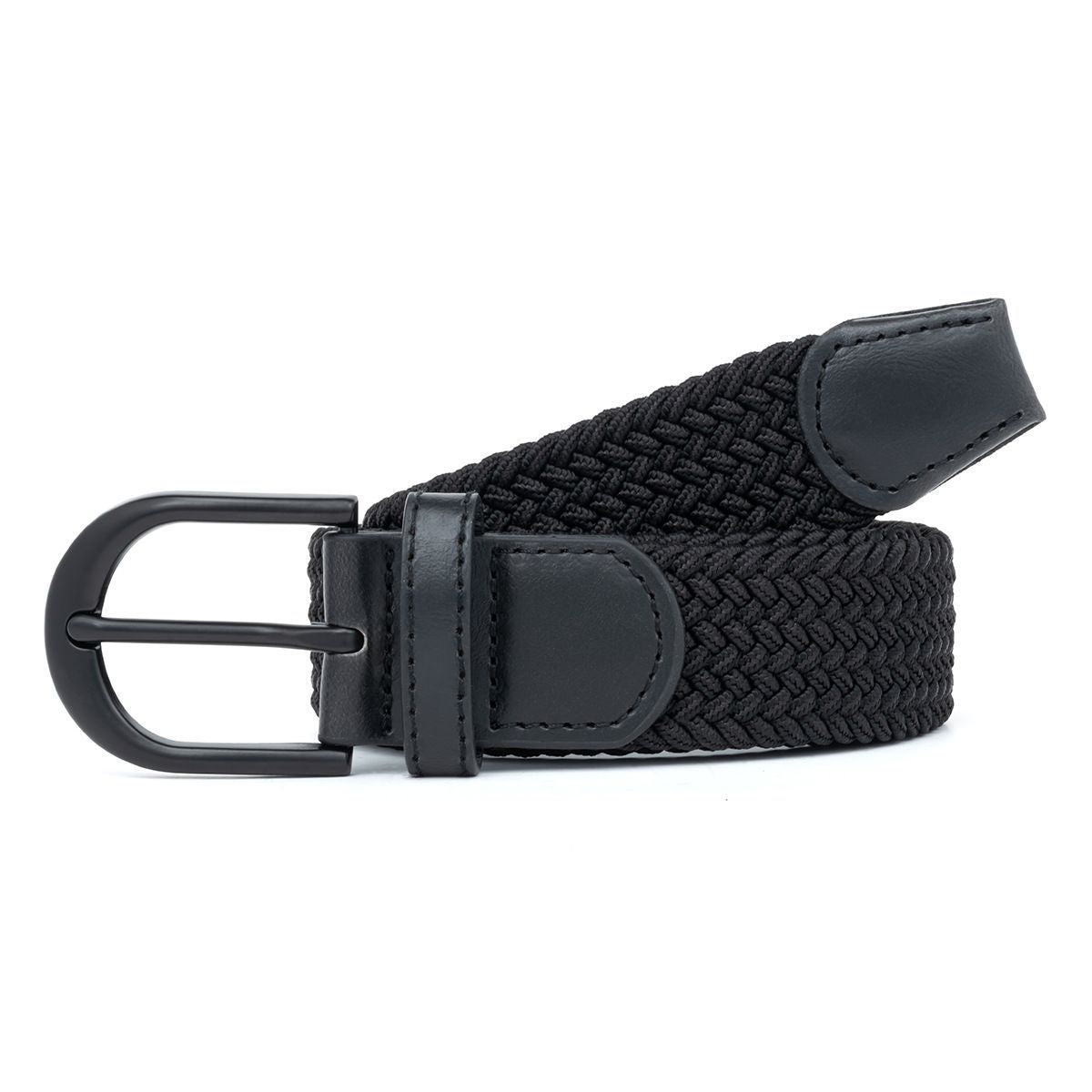 Men's Woven Belt Beige 01