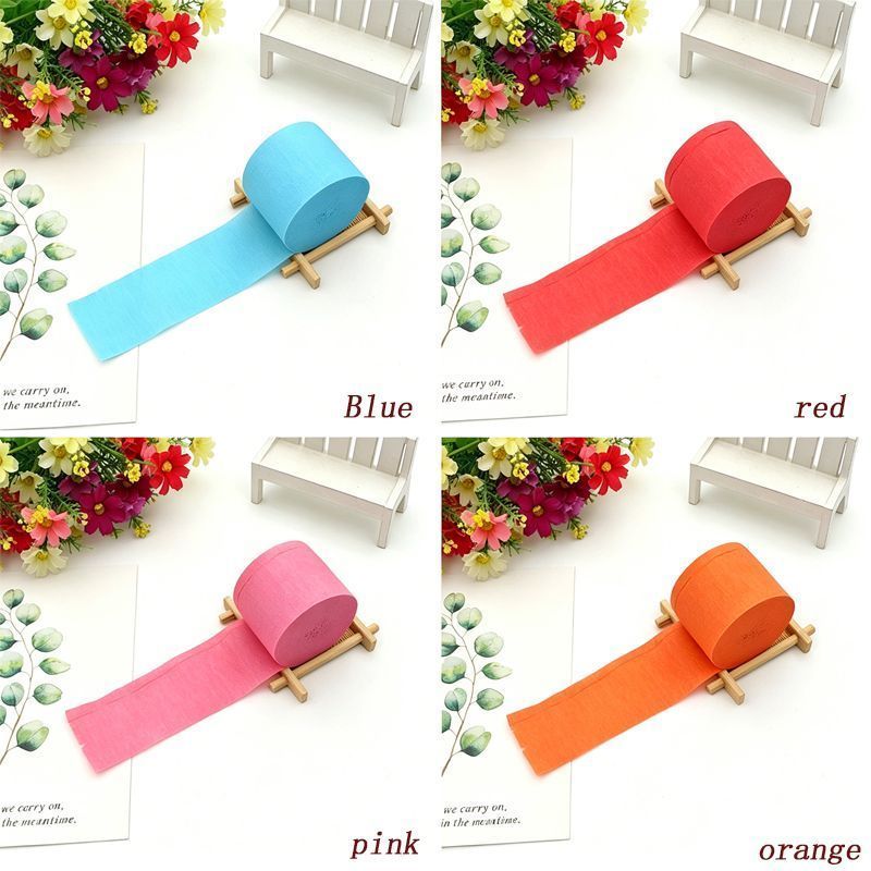 Colored Crepe Paper silver 20 Rolls