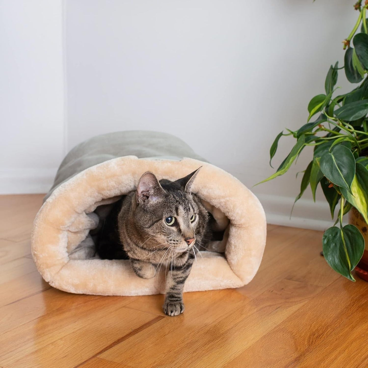 Upgraded Support Pet Warm Bed Dark Brown