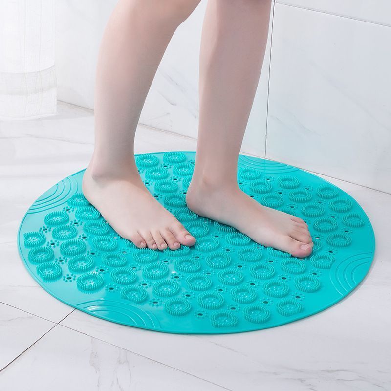 Green Non-Slip Bath Mat 55×55cm