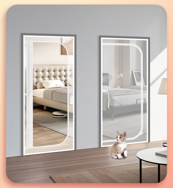Pet Zipper Screen Door White 90 x 210cm