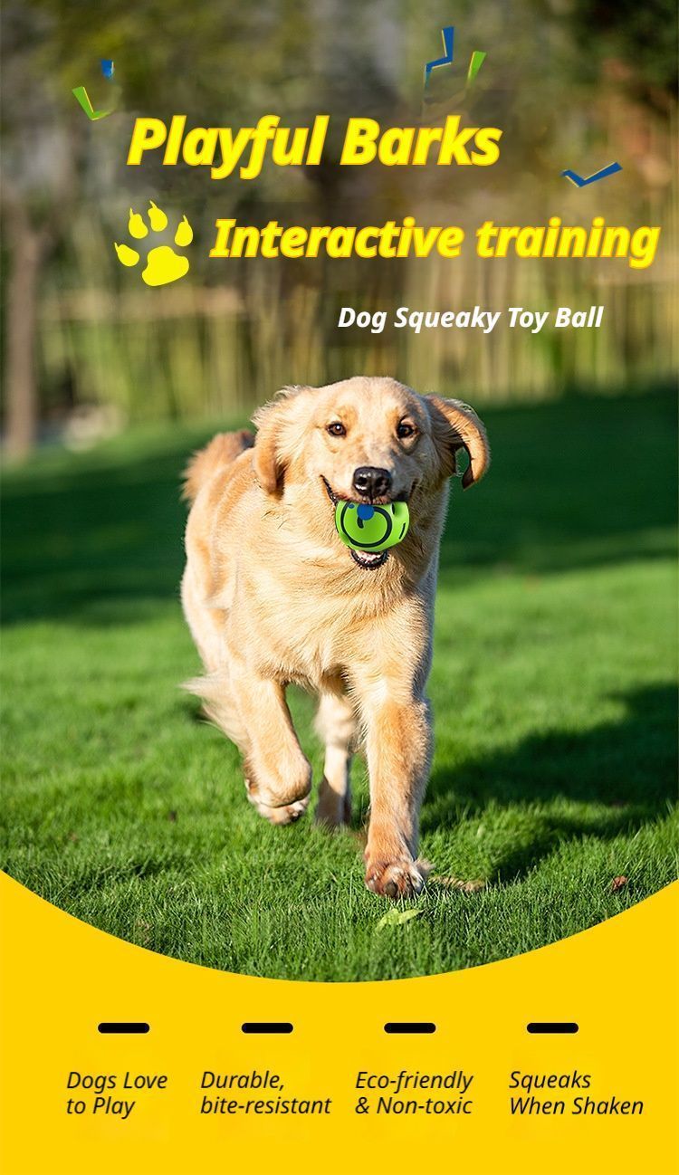 7cm Dog Squeaky Ball OPP Bag