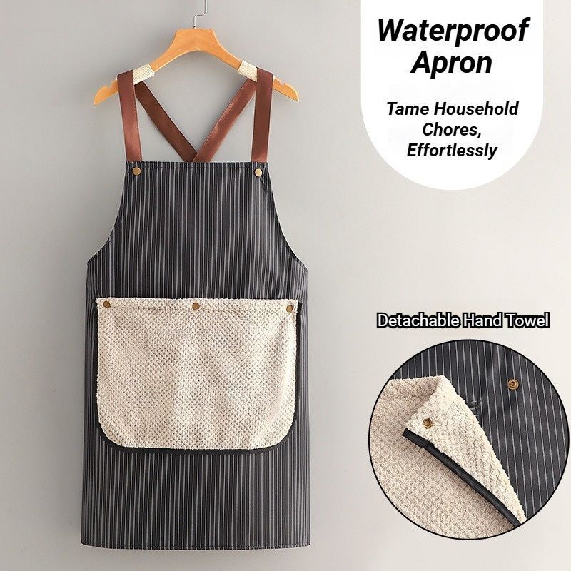 2-Pack Navy Waterproof Aprons