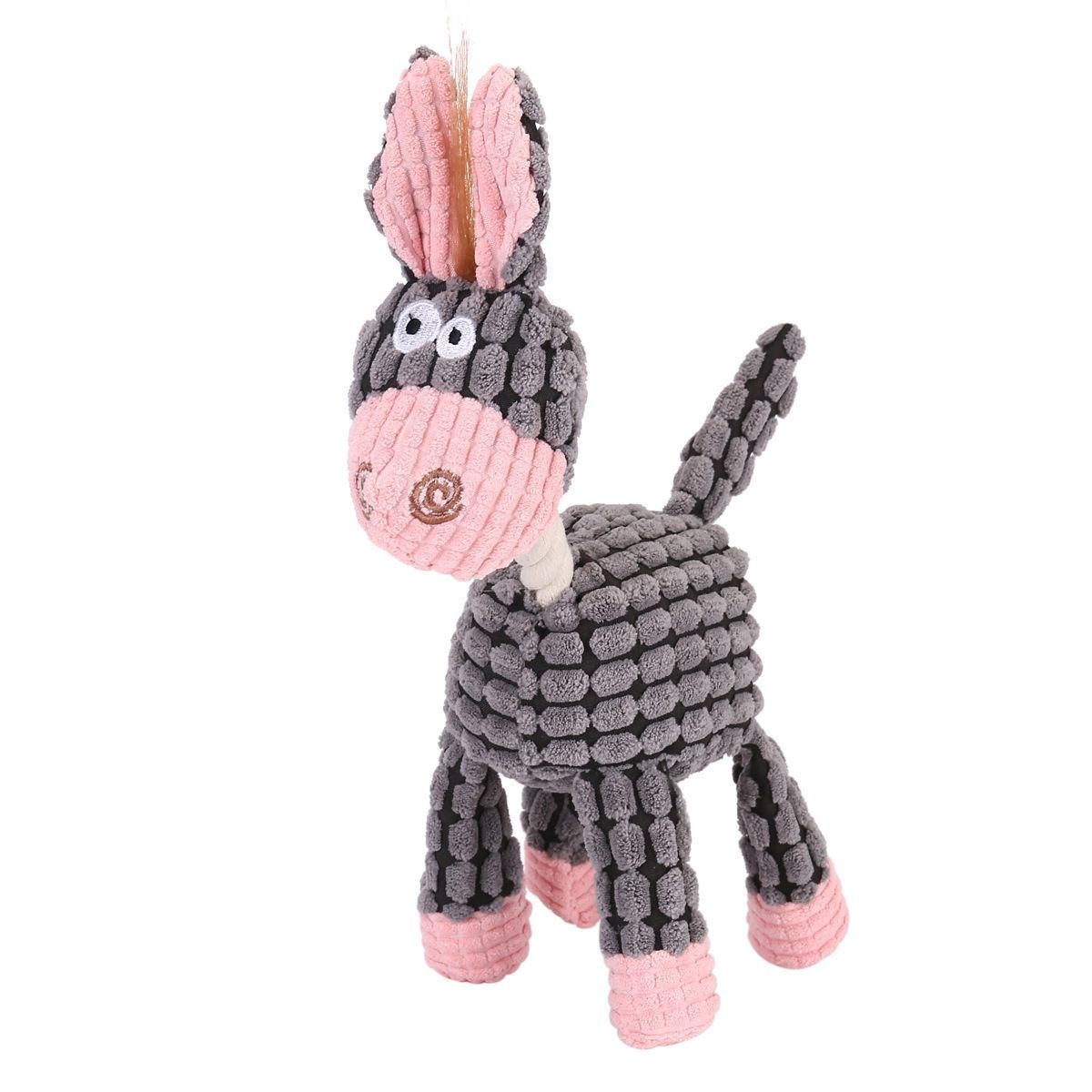 Small & Medium Plush Duck with Rope Carrot