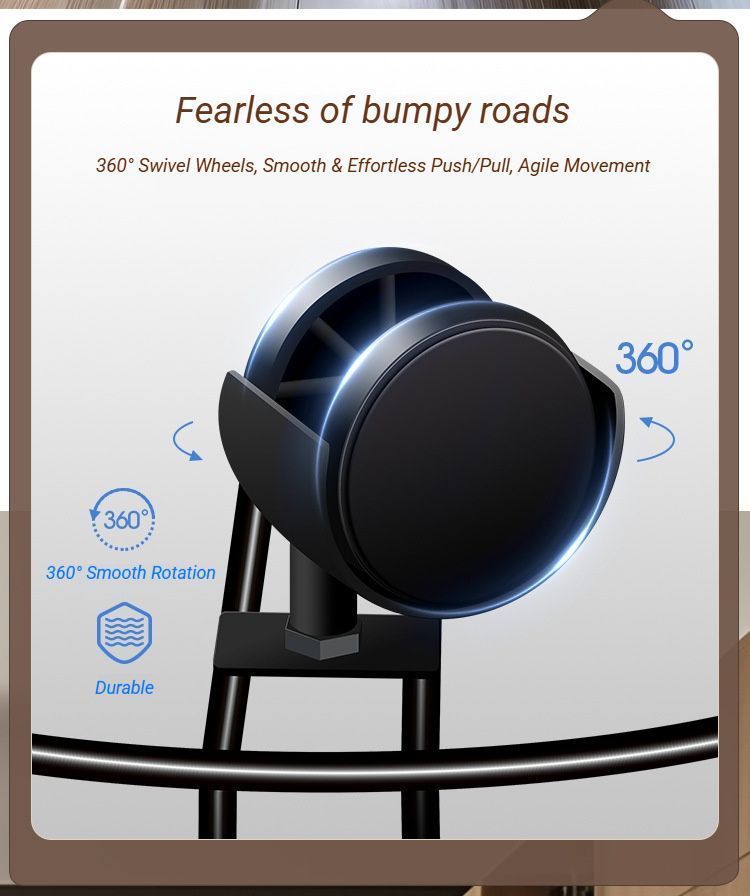 Black Round Wheel Plant Caddy