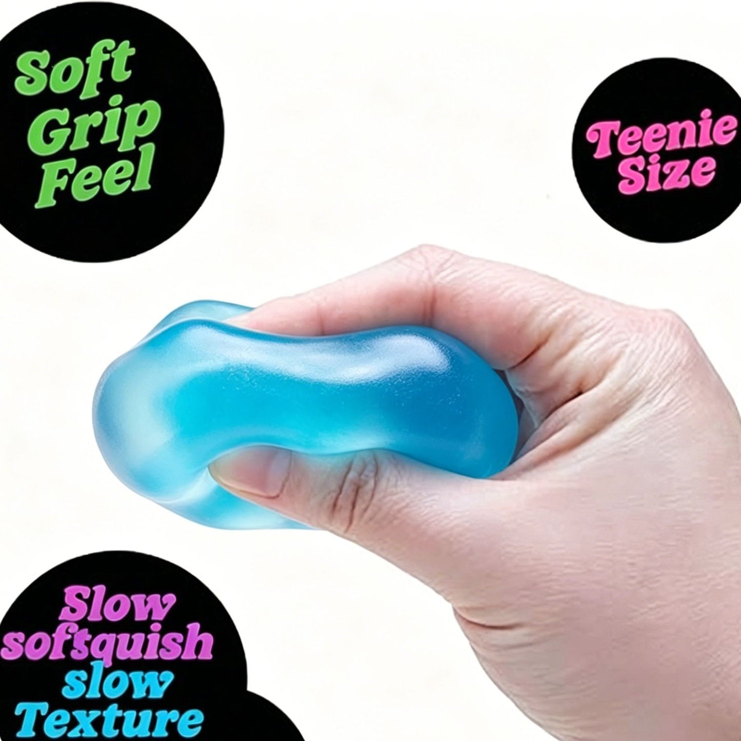Soft Cube Squishy 5.6cm Calming Fidget Toy (purple)