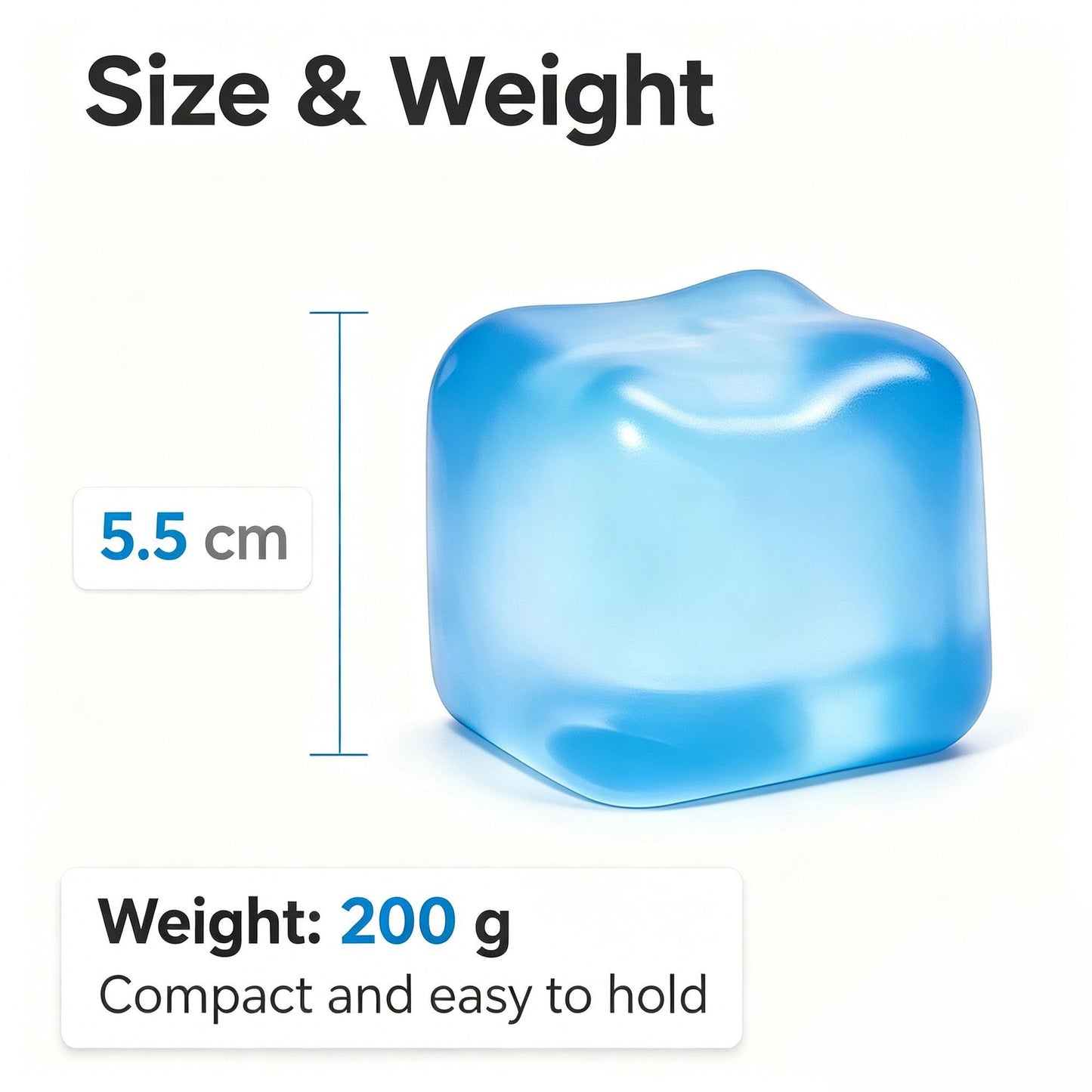 Soft Cube Squishy 5.6cm Calming Fidget Toy (purple)