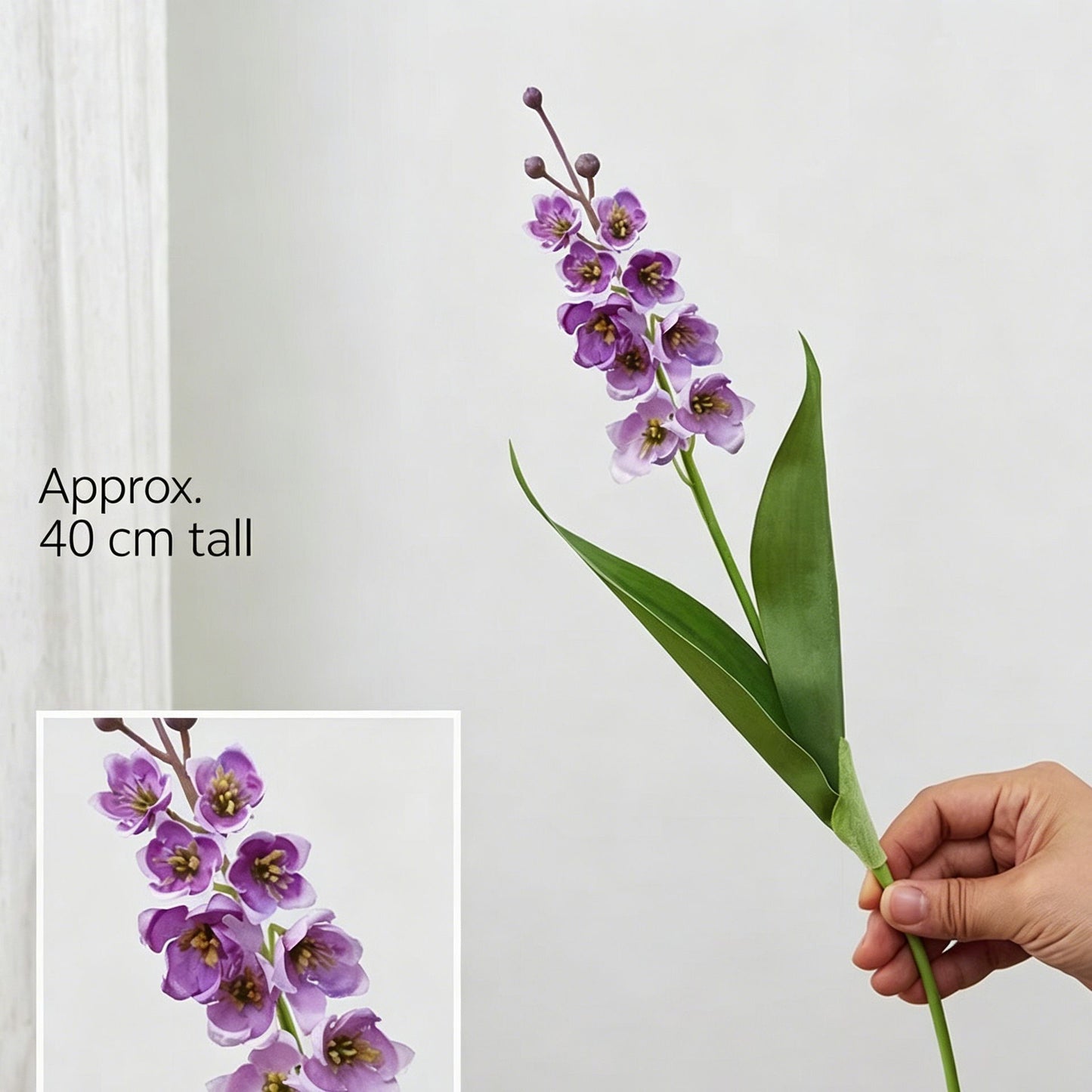 Artificial Purple Lily of The Valley, Dreamy Decor, 5 Pack