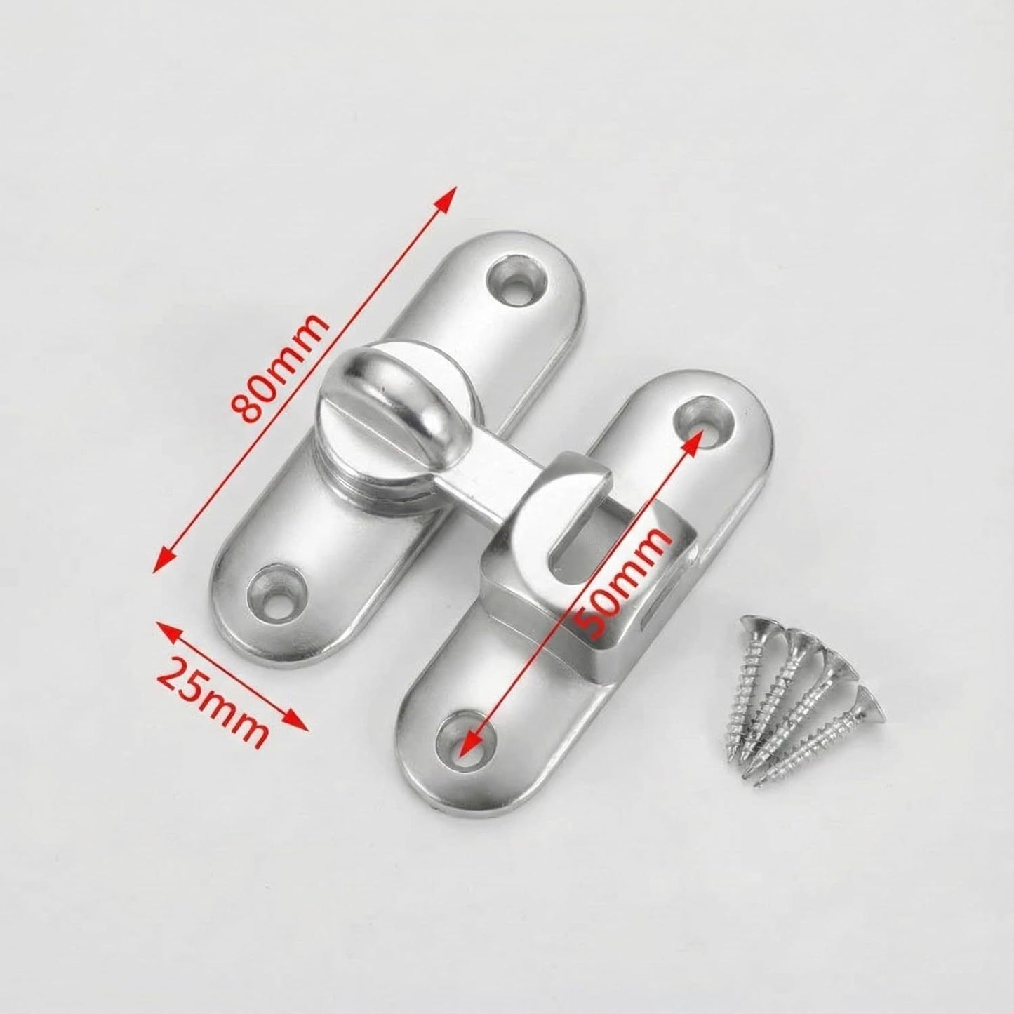 3Pcs No-Drill Door Latch Buckle with Screws
