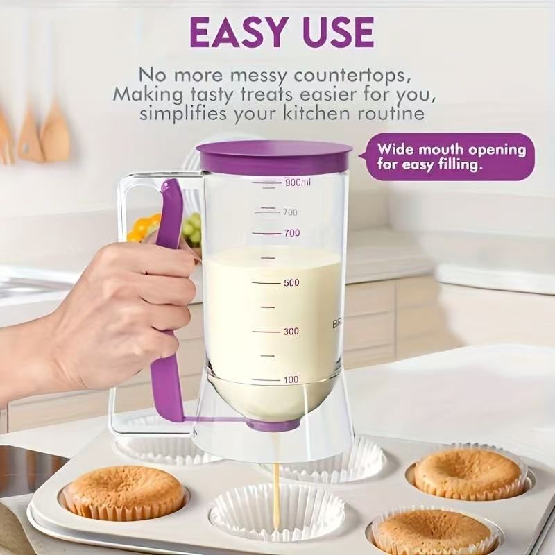 Purple Cake Batter Dispenser