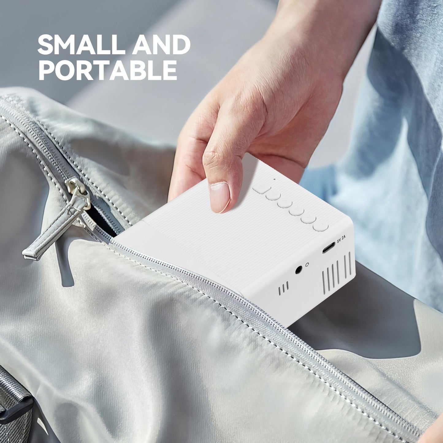 M3S Mini Projector White USB-Powered