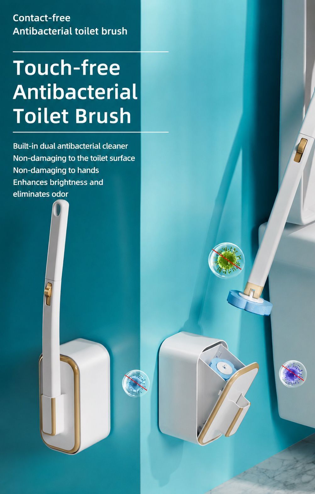 Toilet Brush Set White 03