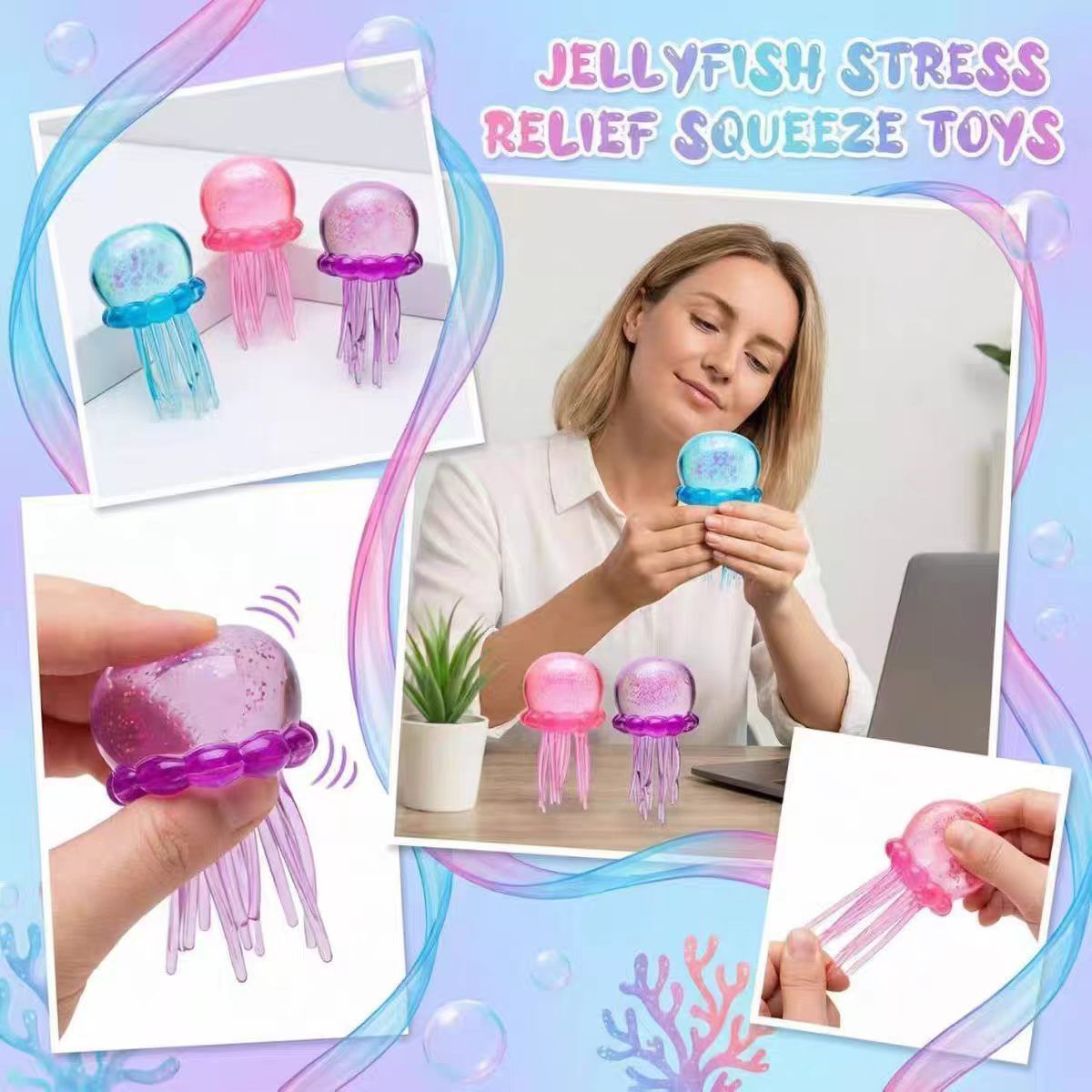Blue Jellyfish Fidget Toy