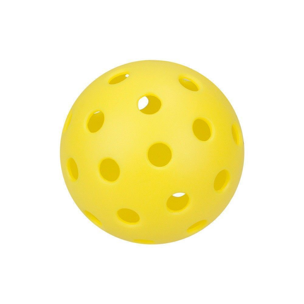 15Pcs 74mm Yellow Pickleballs 40-Holes