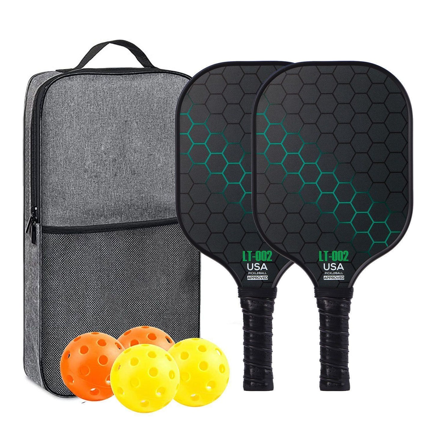 Green Pickleball Set with Bag 03