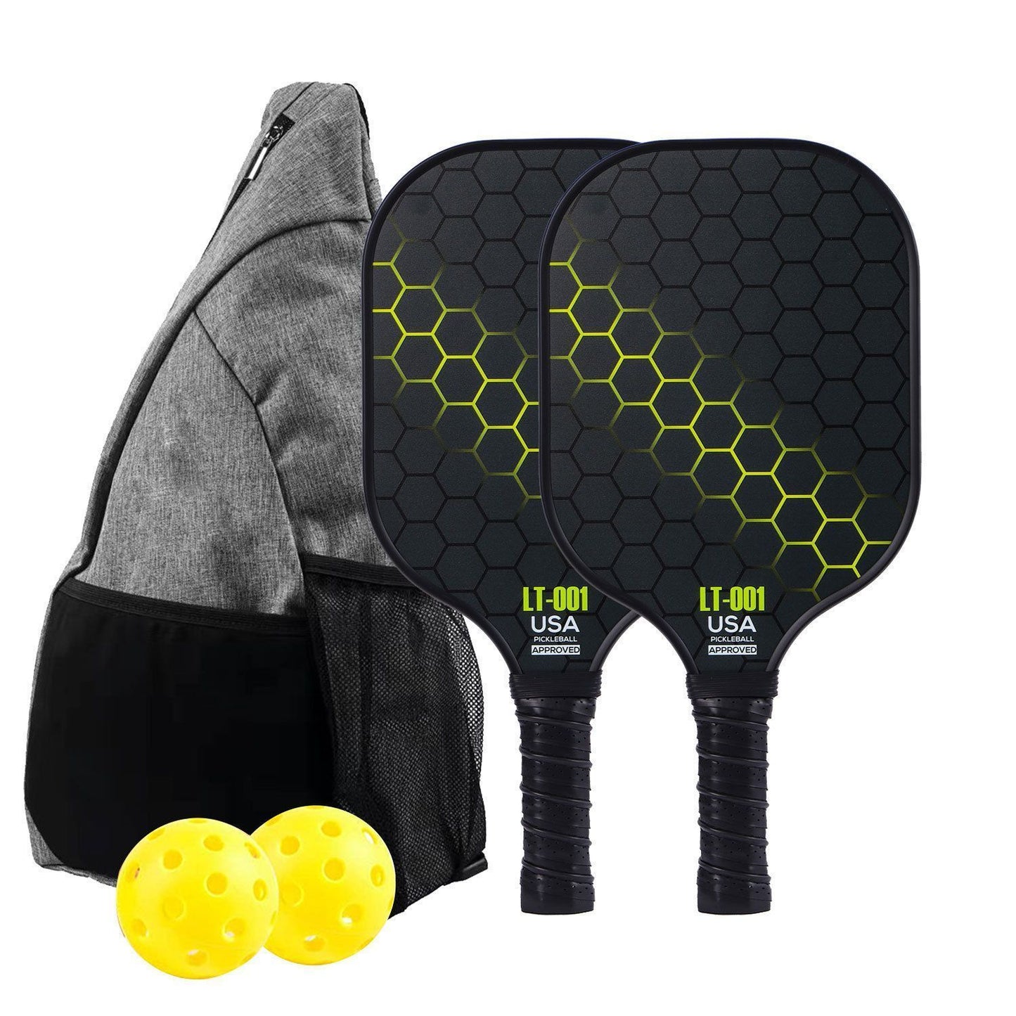 Green Pickleball Set with Bag 03