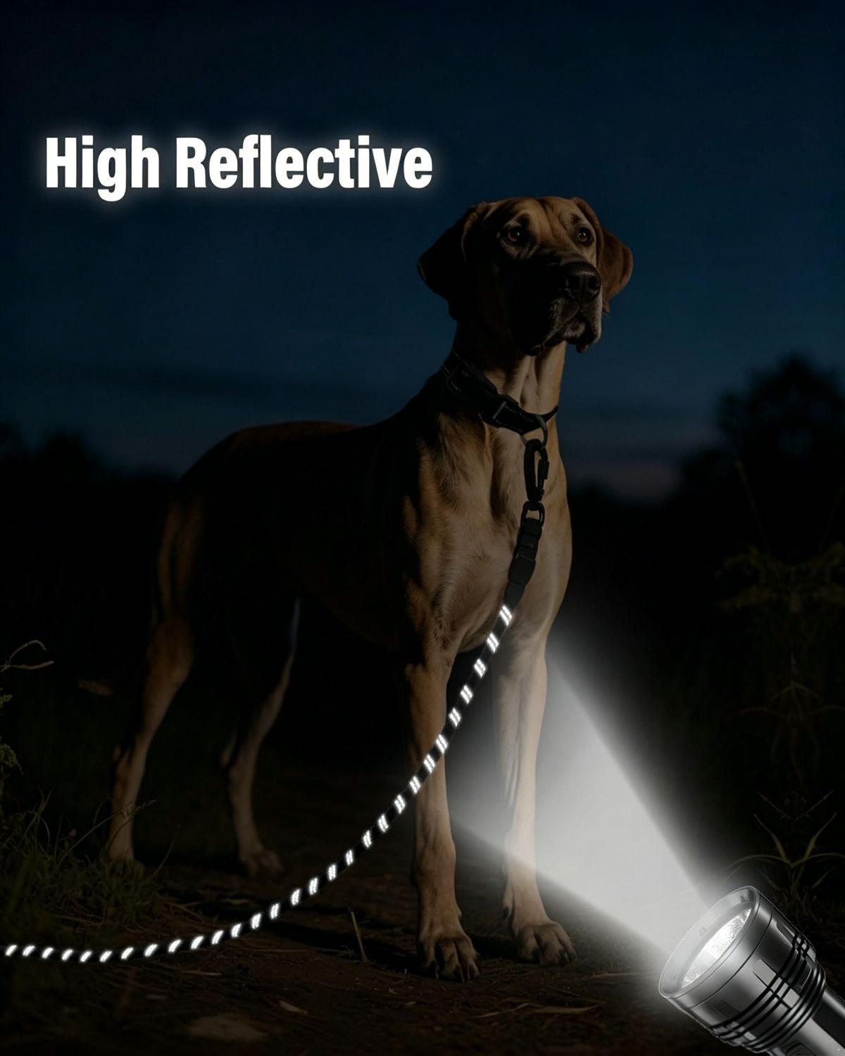 Large Dog Leash Black 01