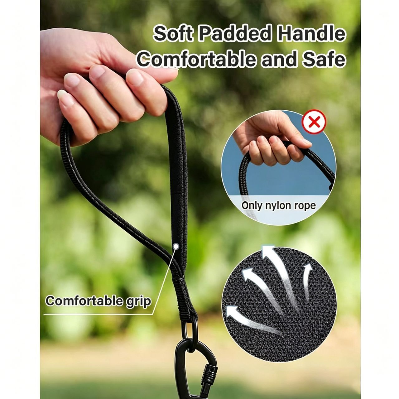Large Dog Leash Sky Blue 01