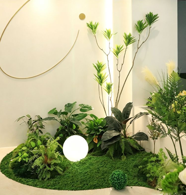 Dark Green Artificial Moss 50×50cm