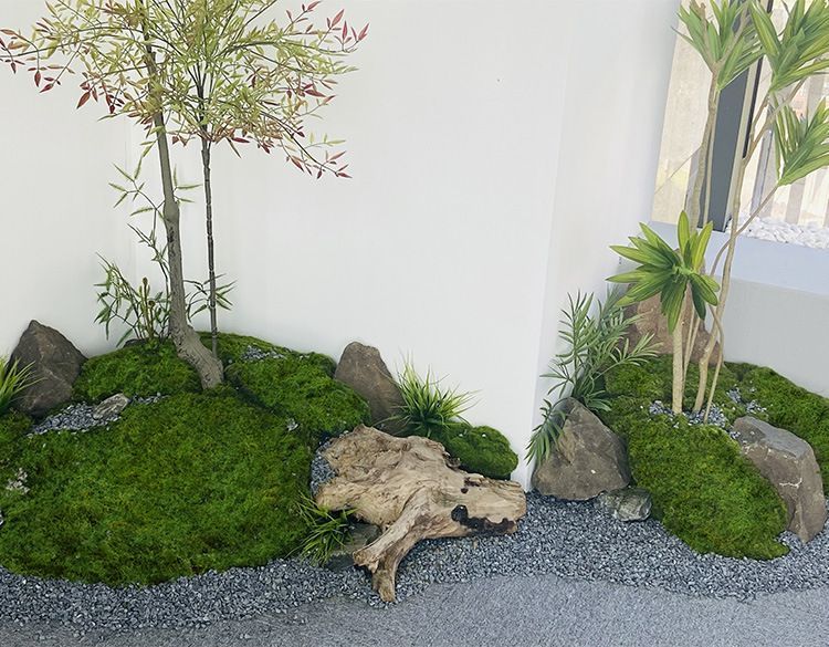 Dark Green Artificial Moss 50×50cm