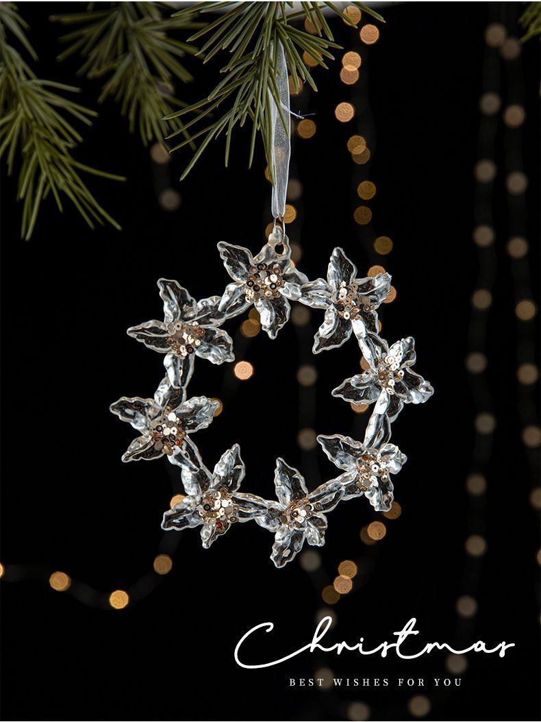 2pcs Burst Star Christmas Ornament Props