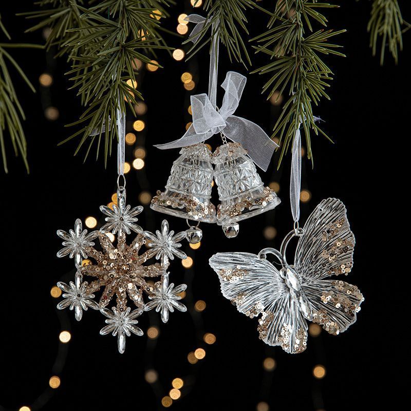 2pcs Five-pointed Star Christmas Ornament Props