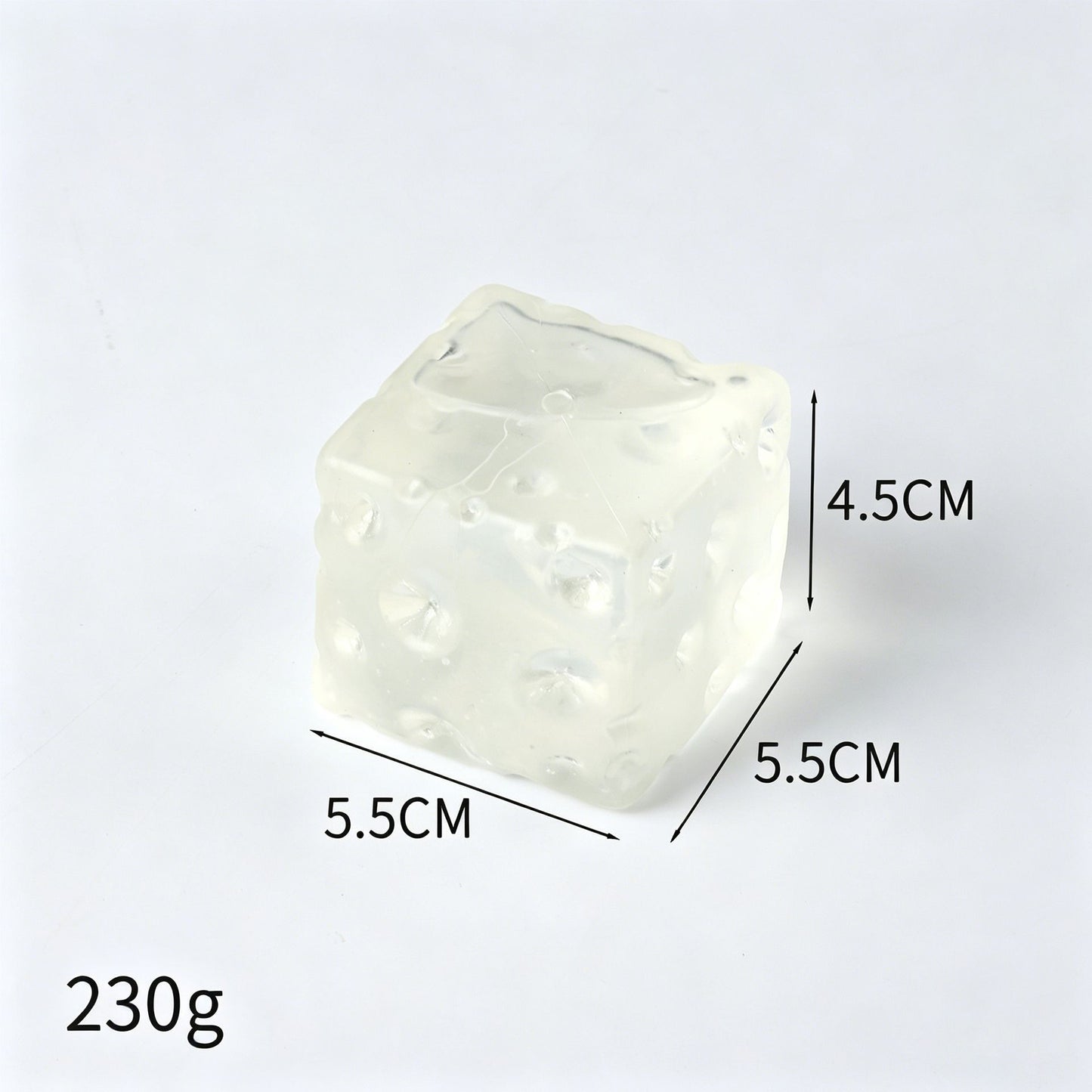 Transparent Cheese Squishy 5.5cm