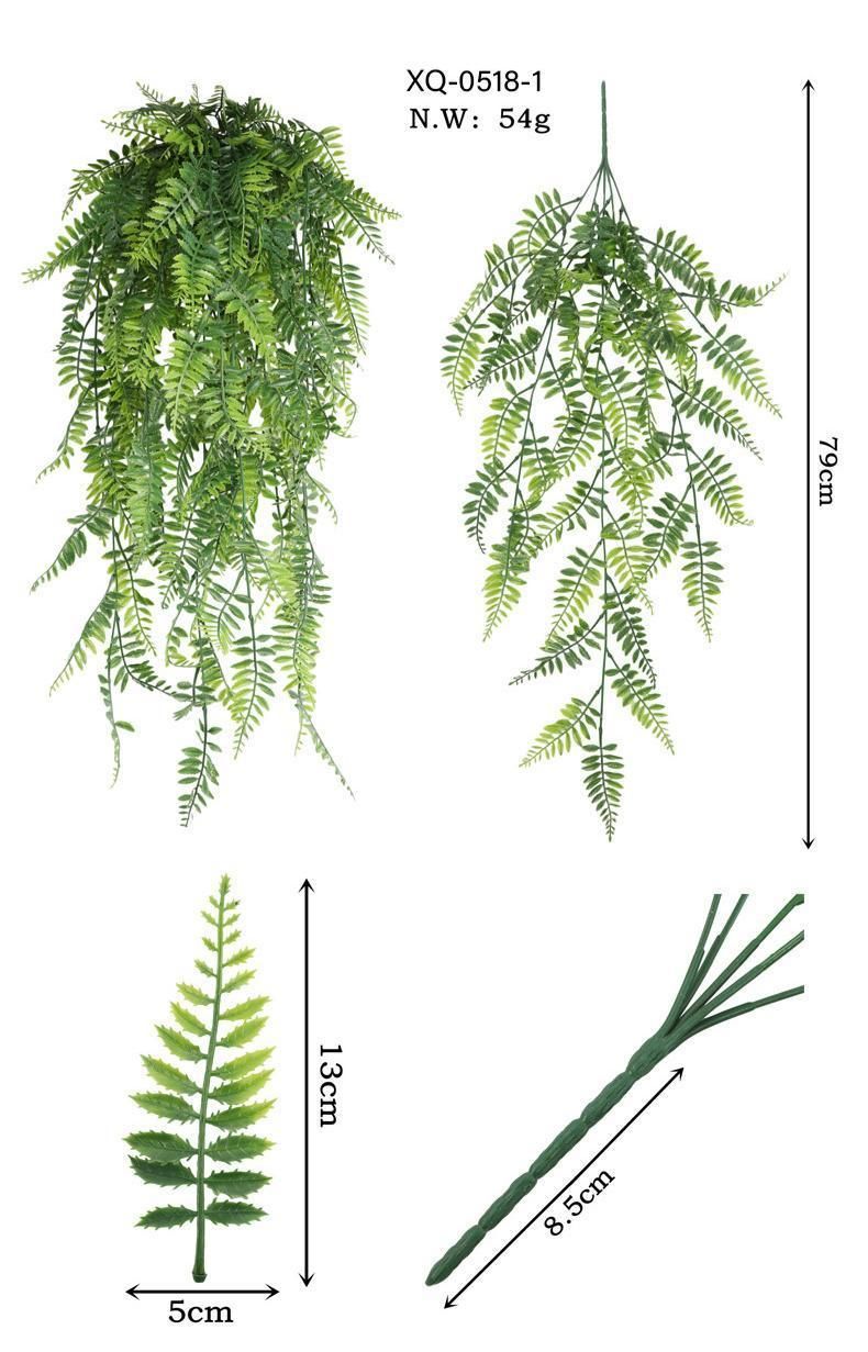5-Fork Pine Needle Wall Hanging Vine 2 pieces