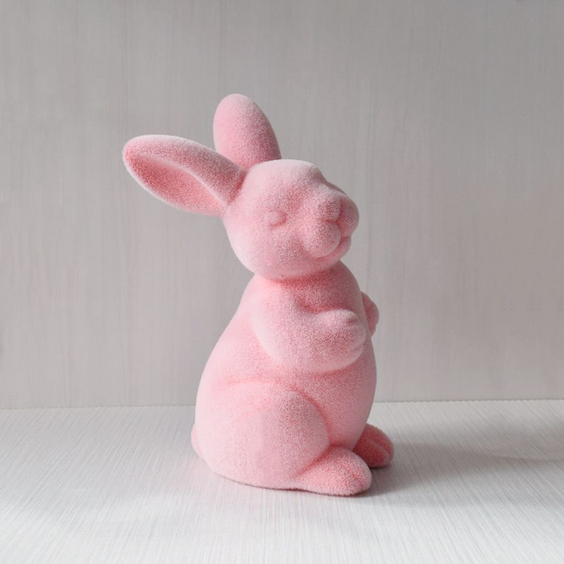 2PS Moss Bunny Decor 7.6cm High