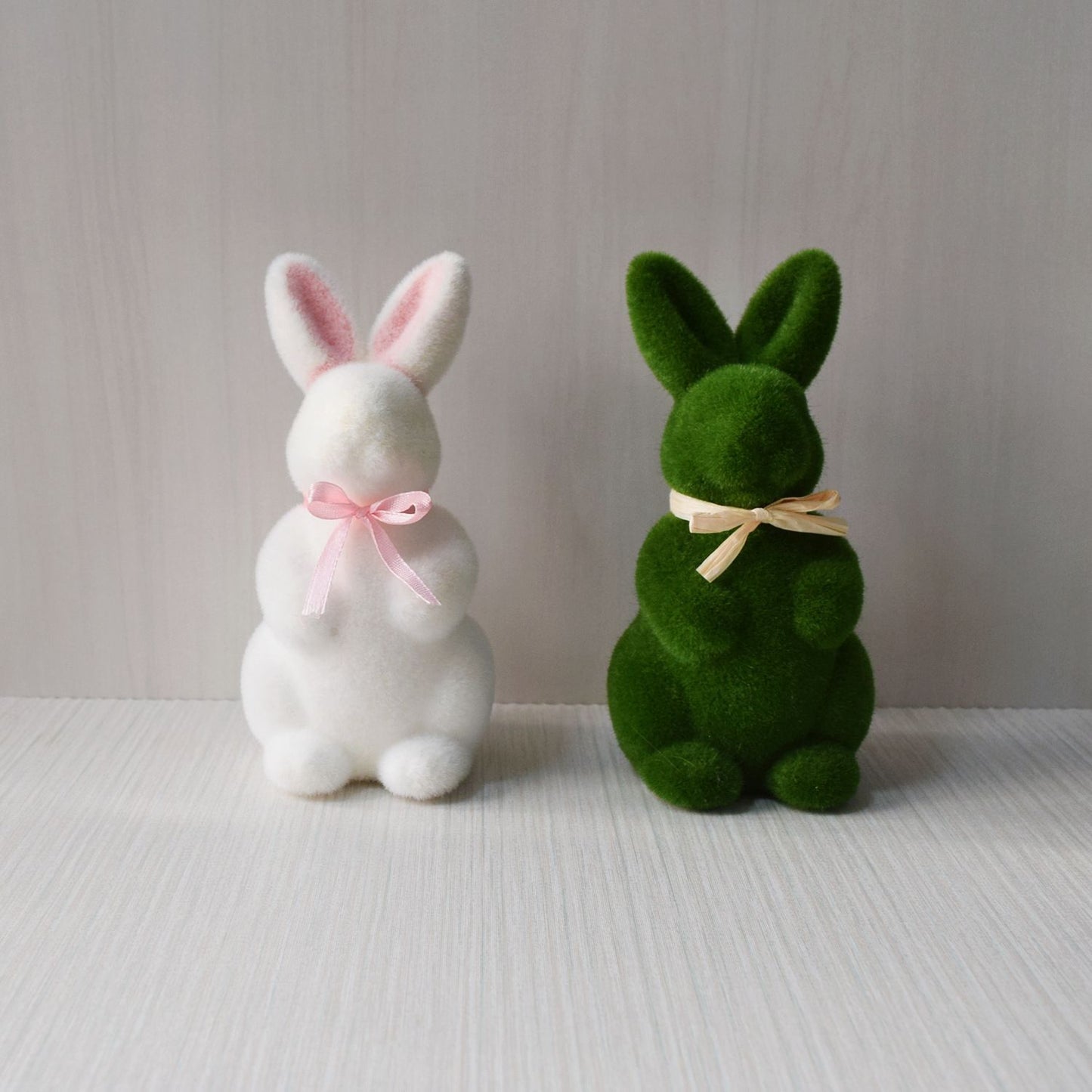 2PS Moss Bunny Decor 9.7cm High