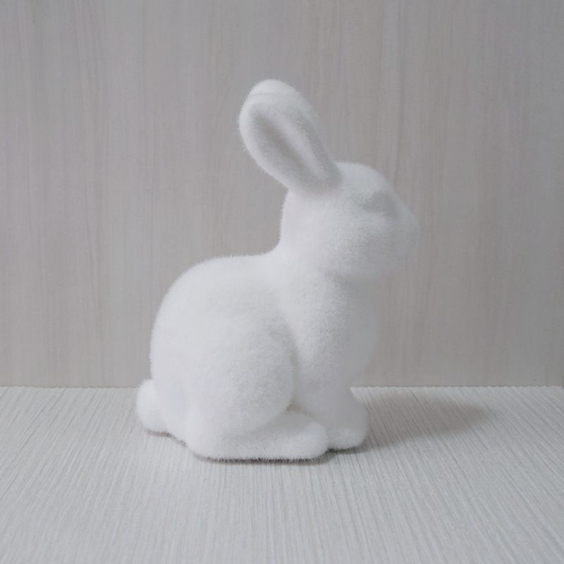 2PS Moss Bunny Decor 9.7cm High