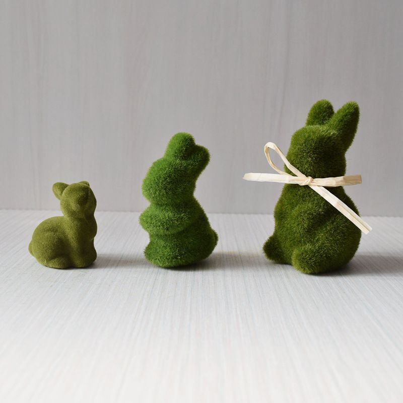 4Pcs Moss Bunnies 9.5cm