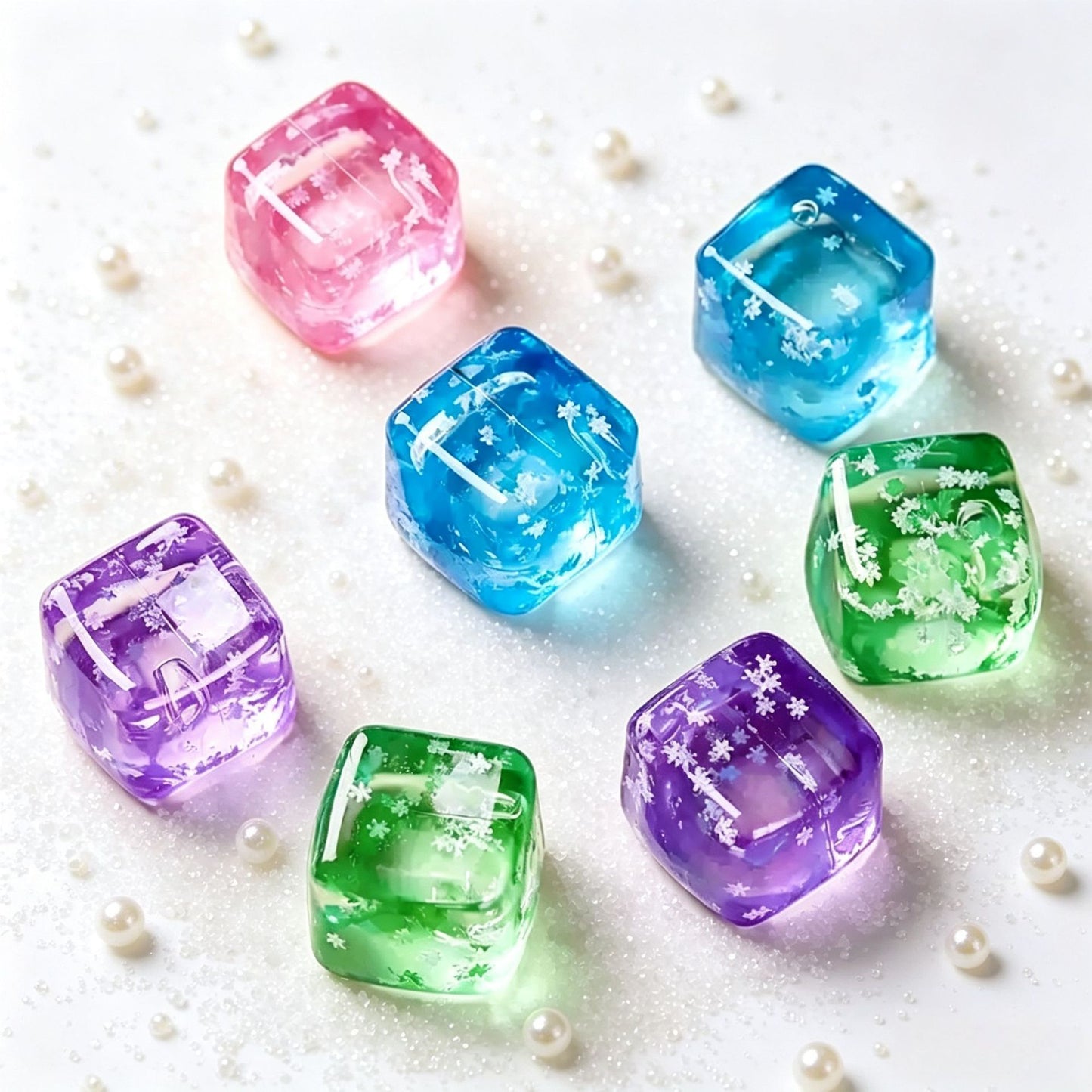 Fruit Themed Ice Cube Squishy Toy